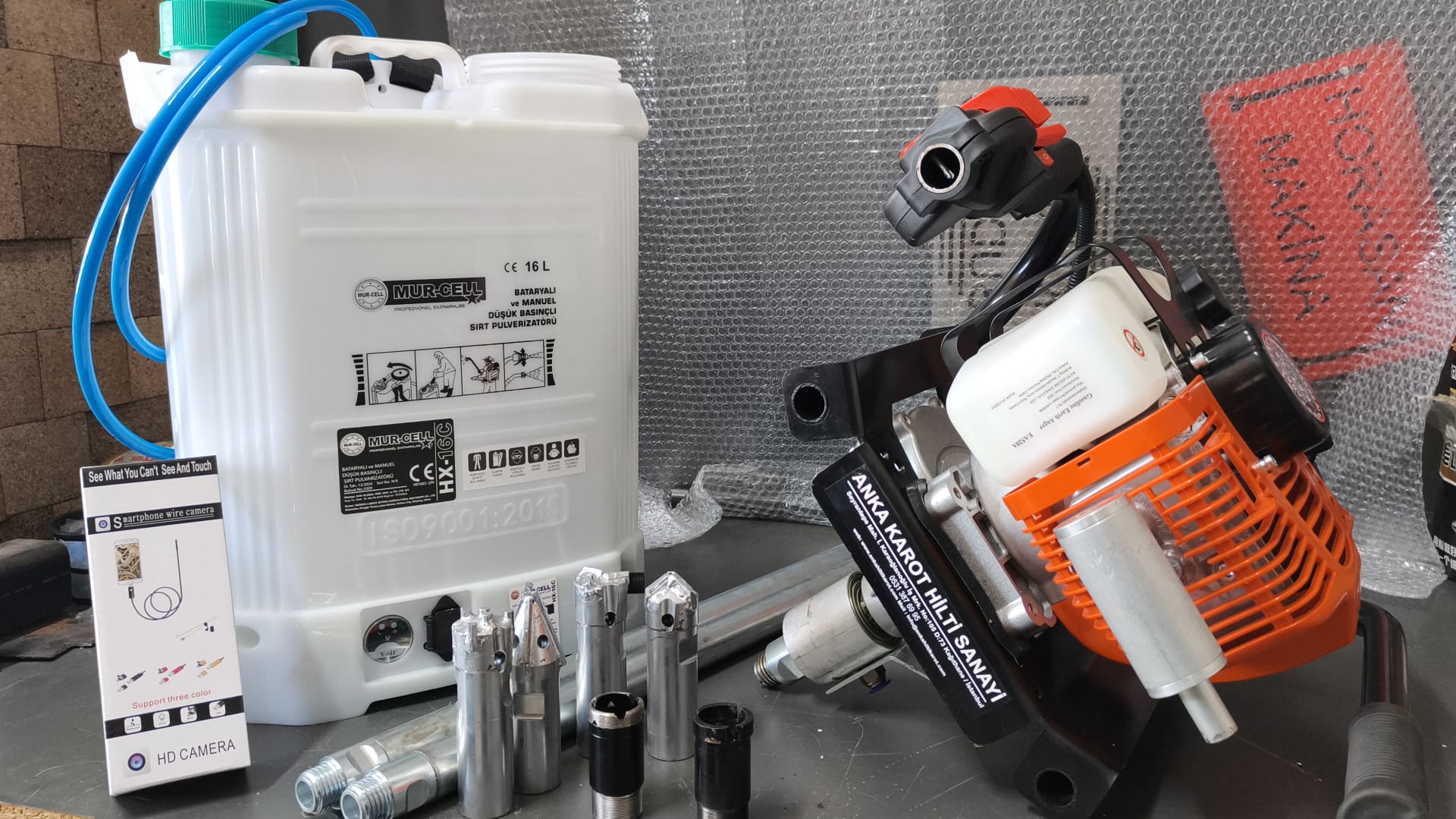 3.5 Kısa Redüktörlü Benzinli Sondaj Makinesi